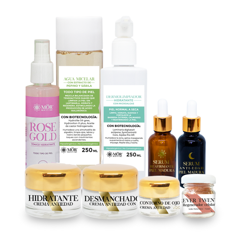 Kit Completo Antiedad Piel Con Manchas | MÖR BEAUTY CARE | Marca de Skincare Mexicana | Envío a Todo México – morbeautycare
